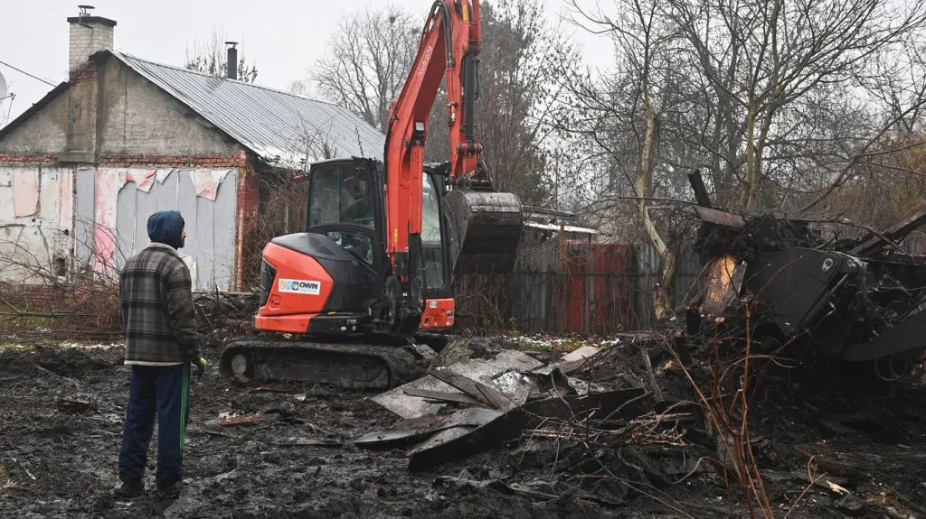 Demoliční práce v ostravské osadě Bedřiška