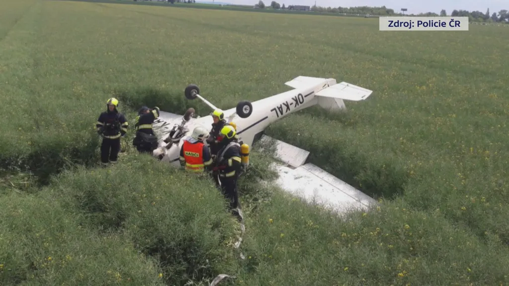 Nehoda cessny v Letňanech