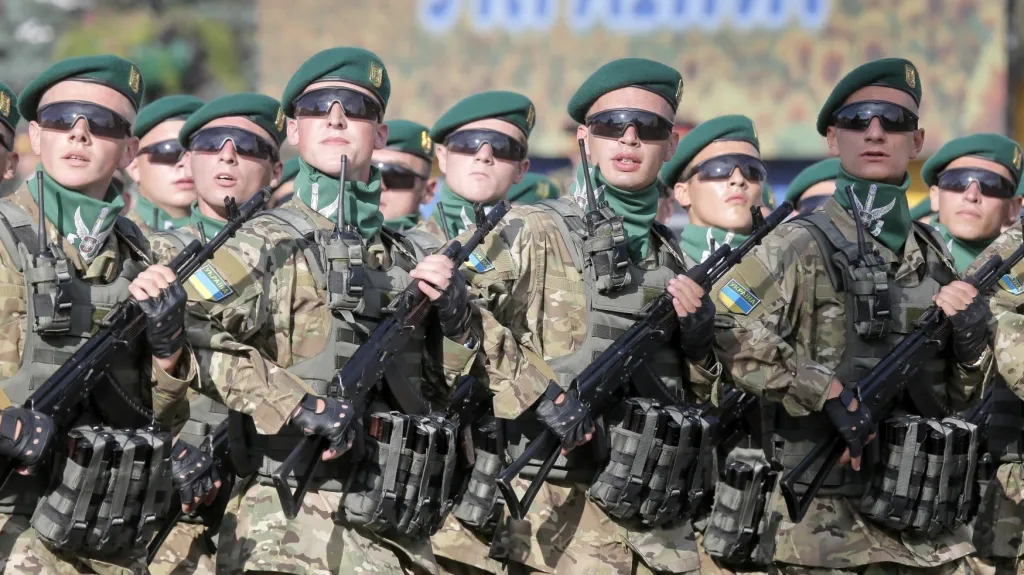 Vojenská přehlídka v Kyjevě