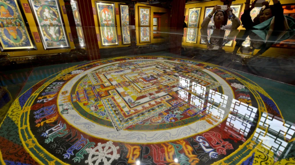 Thangka festival v Lhase