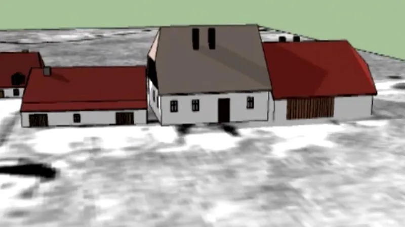 3D rekonstrukce zaniklých obcí Šumavy