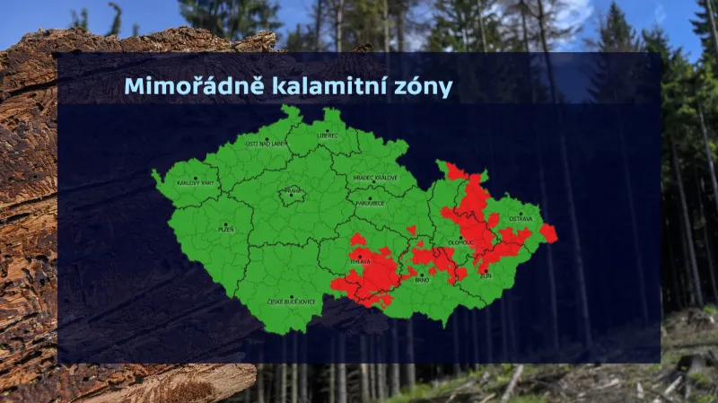 Mimořádně kalamitní zóny v Česku