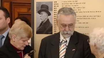 Hosté výstavy \"Život TGM na Hradě - všední i sváteční\"