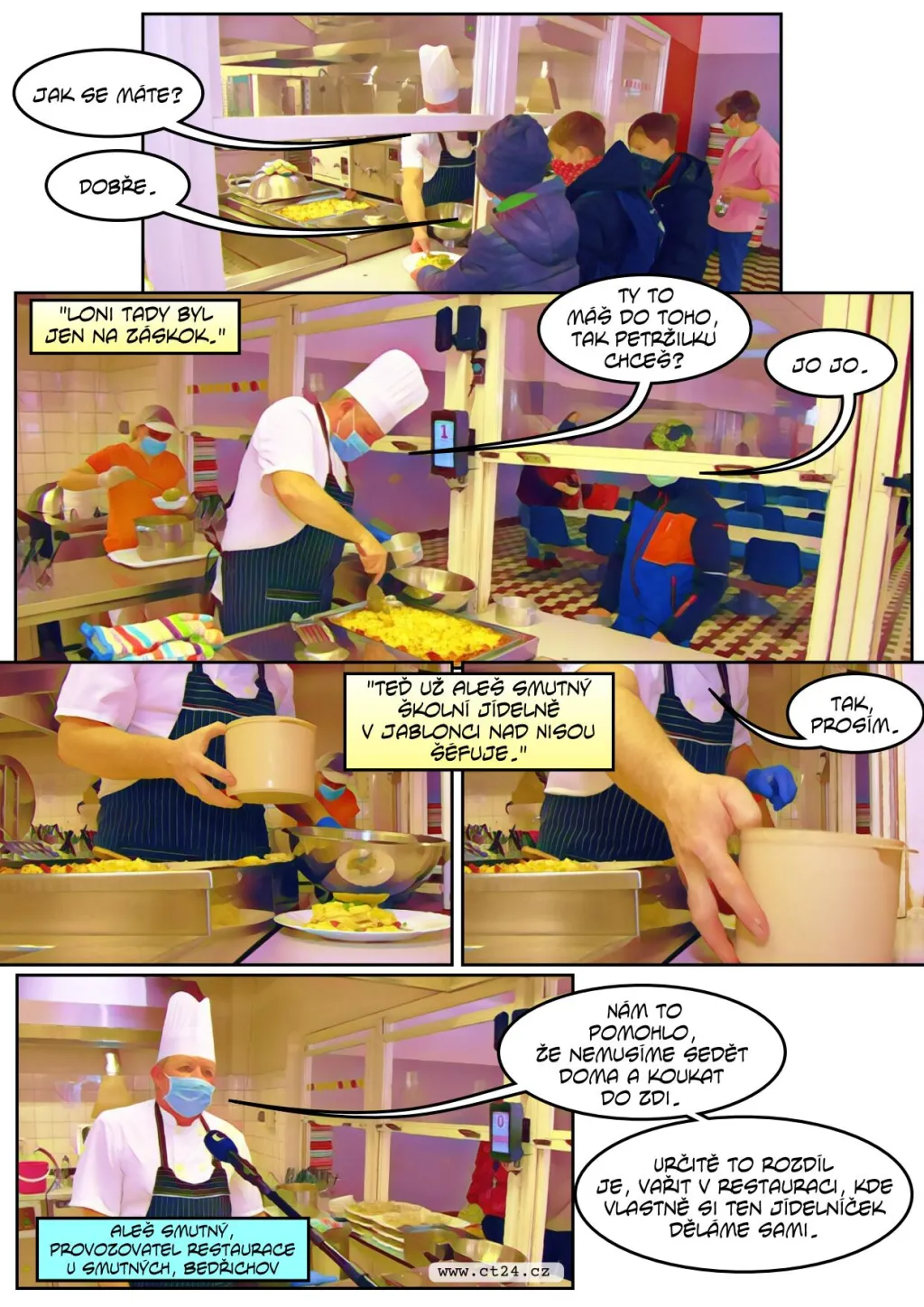 Z rodinné restaurace do školní jídelny