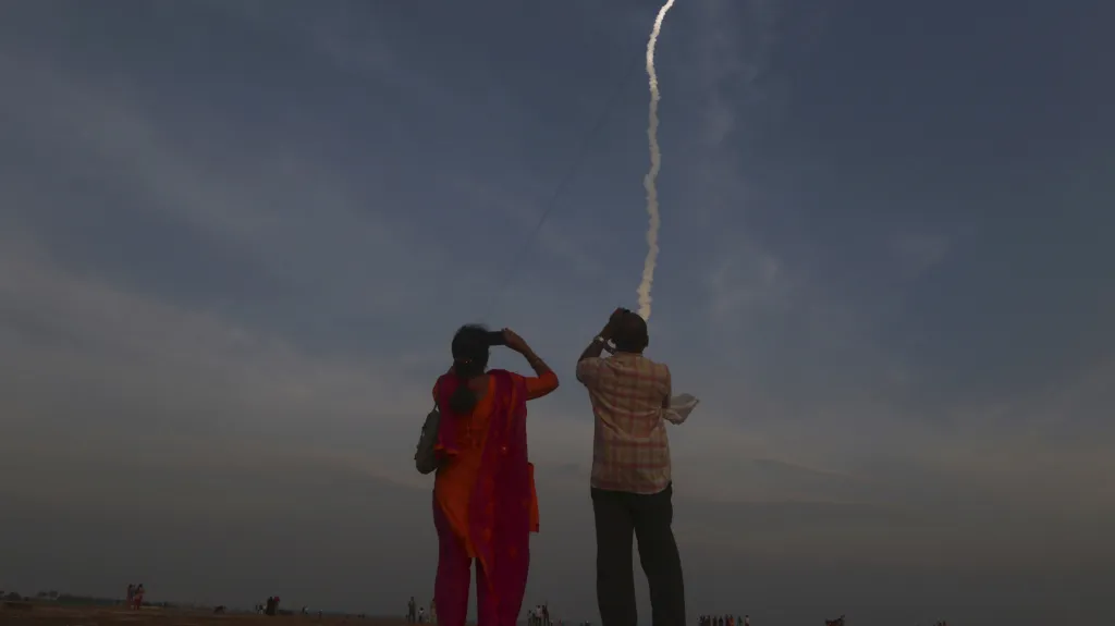 Start indické rakety GSLV-MkII