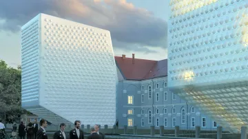 Rekonstrukce pražské Invalidovny (vizualizace podle návrhu architekta Petra Hájka)