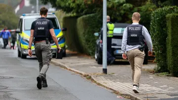 Německá policie ve městě Herdecke