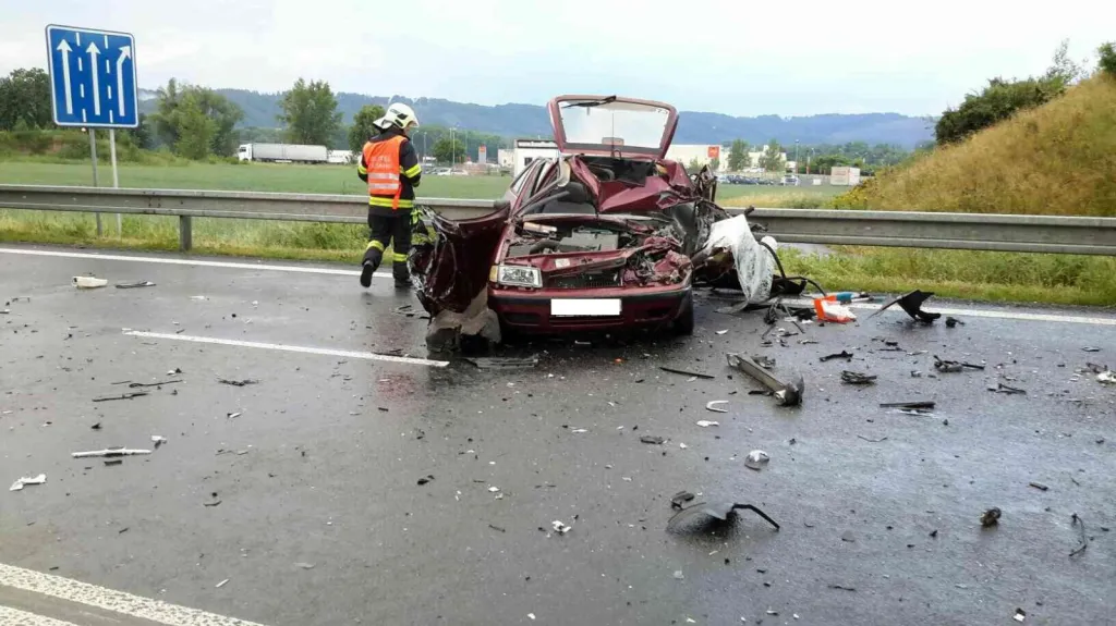 Tragická nehoda u Lipníka nad Bečvou