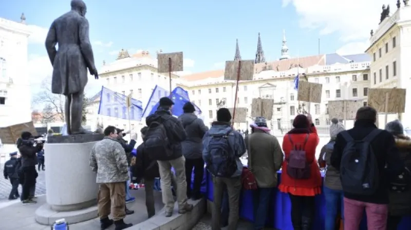 Protesty,  Autor: Michal Kamaryt,  Zdroj: ČTK