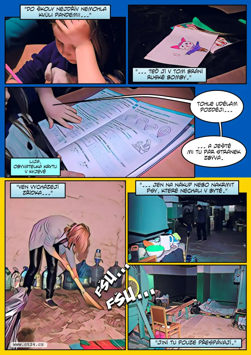 Život v kyjevských krytech