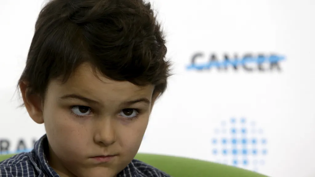 Ashya King během návštěvy Prahy v září 2015