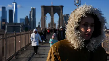 Chladné počasí v New Yorku