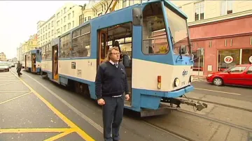 Minuta ticha řidičů tramvají v Ostravě