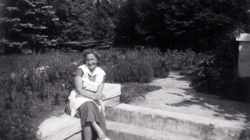 Olga Hlachová těsně před zatčením (1950)