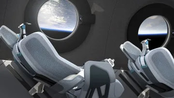 Interiér SpaceShipTwo