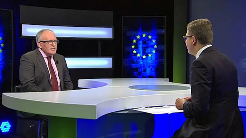 Frans Timmermans v rozhovoru pro ČT