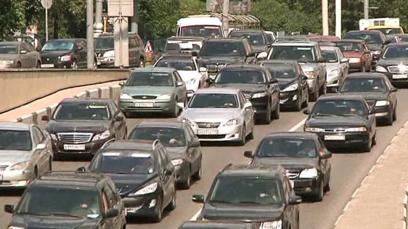 Dopravní zácpa v Moskvě