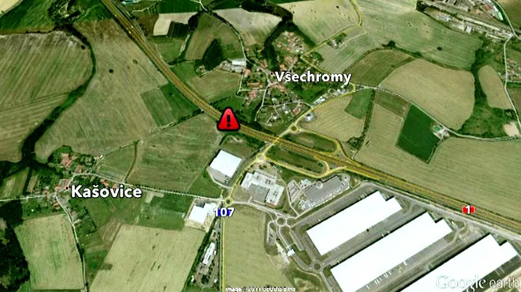 D1 u Všechrom uzavřela hromadná nehoda