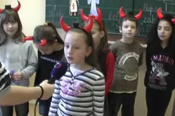 Mikuláš na ZŠ v Poběžovicích