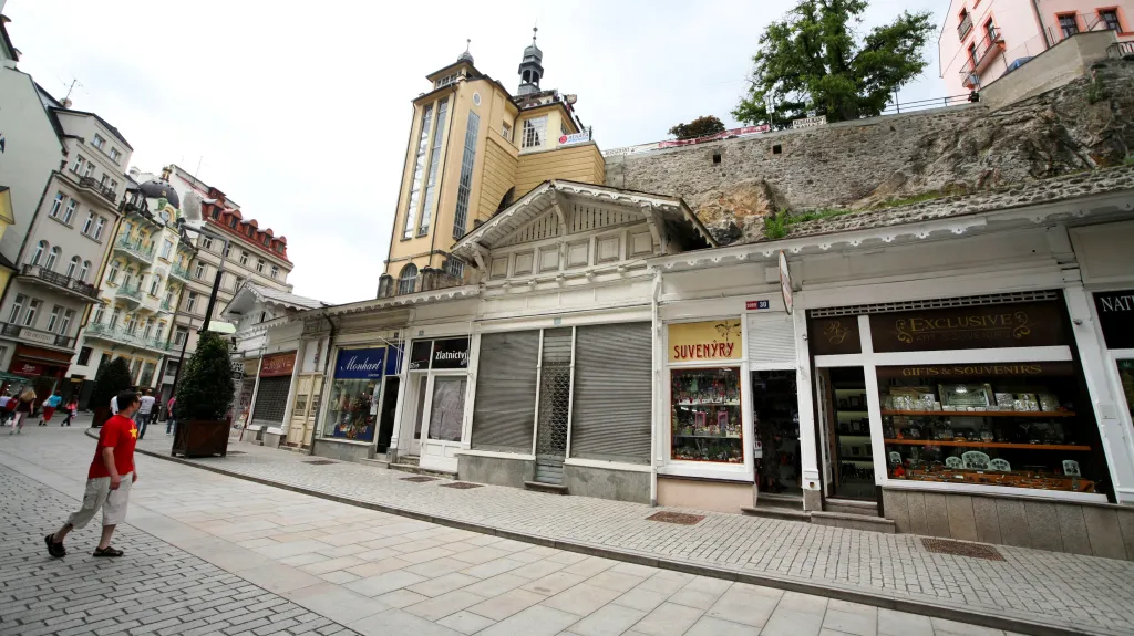 Tržní domky na karlovarské kolonádě