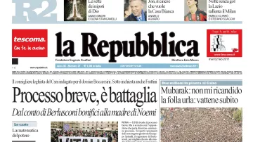La Repubblica z 2. února 2011