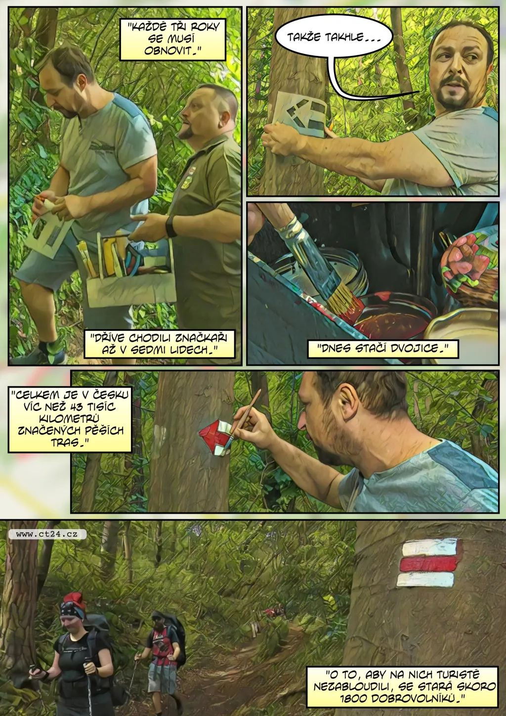 Komiks: 130 let od označení první turistické trasy