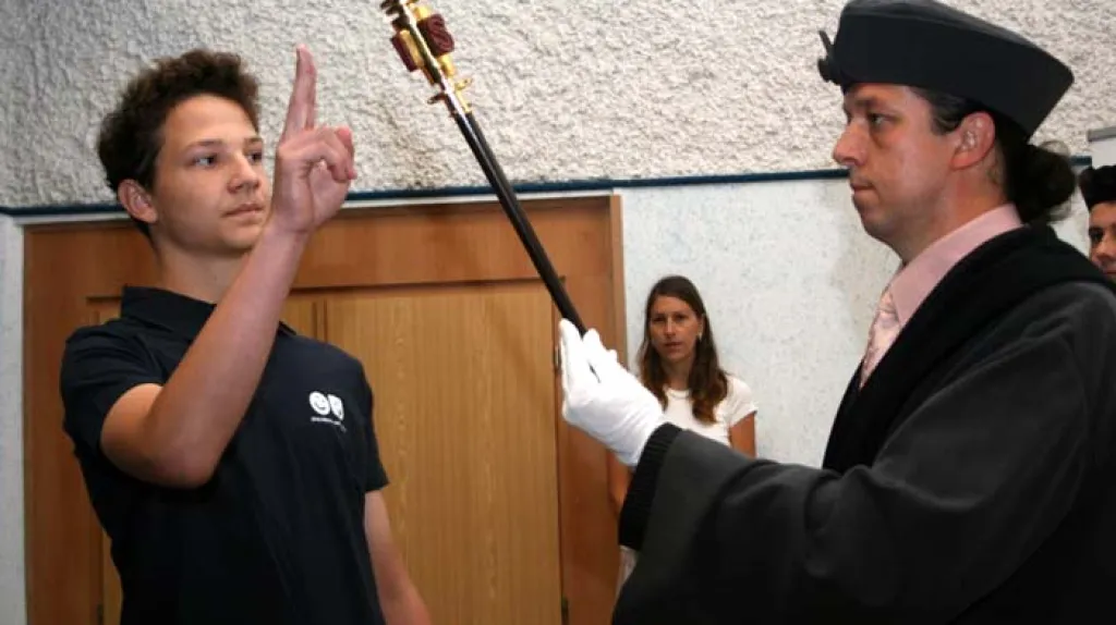 Promoce na letní Dětské univerzitě