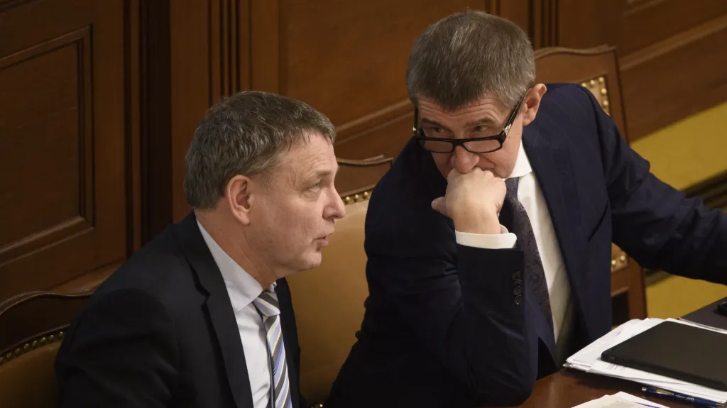Lubomír Zaorálek (ČSSD) a Andrej Babiš (ANO)