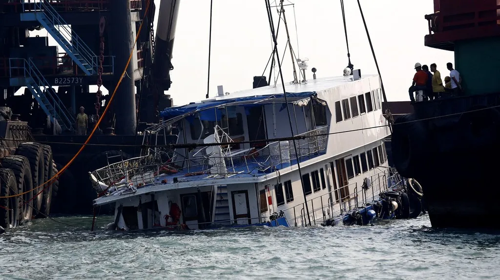 Potopená loď u Hongkongu
