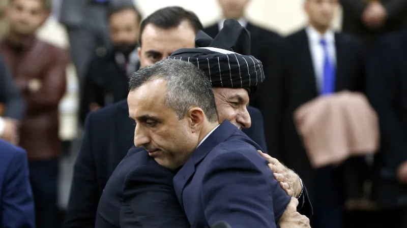 Amrulláh Sálih s prezidentem Ašrafem Ghaním