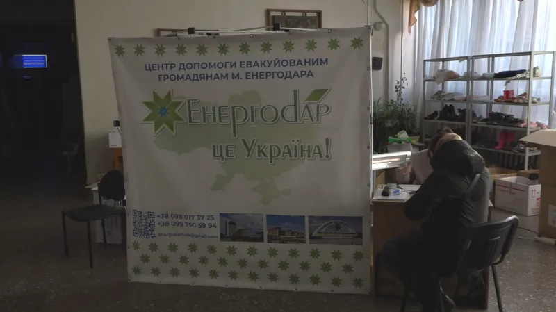 Záporožské centrum pro uprchlíky z Enerhodaru