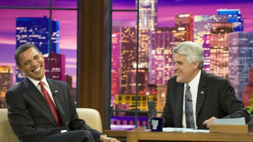 Barack Obama a Jay Leno