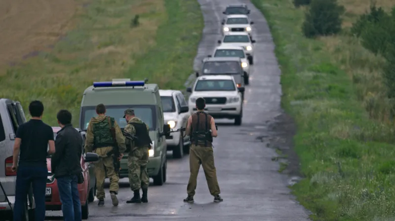 Pozorovatelé OBSE dorazili na místo nehody malajsijského letounu