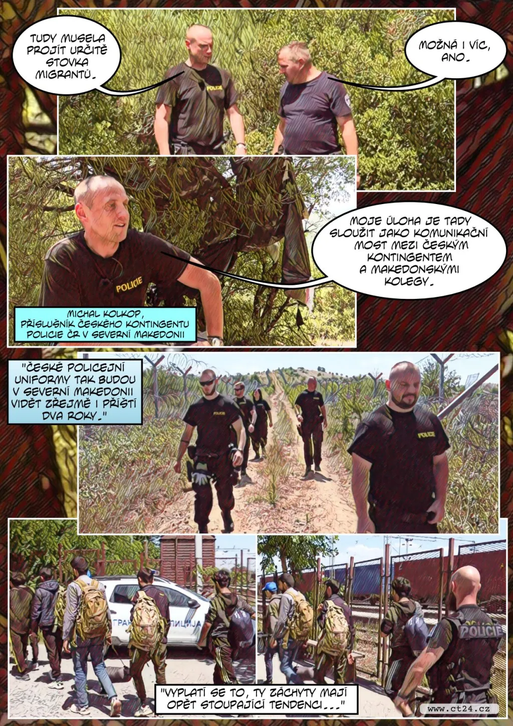 Čeští policisté v Severní Makedonii