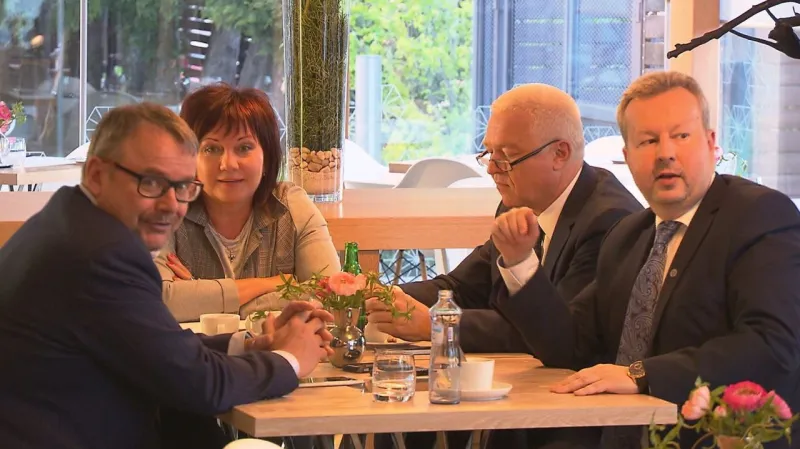 Náměstkyně ministra financí Alena Schillerová na jednání vedení hnutí ANO