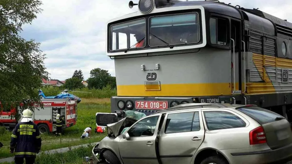 Vlaková nehoda ve Vracově