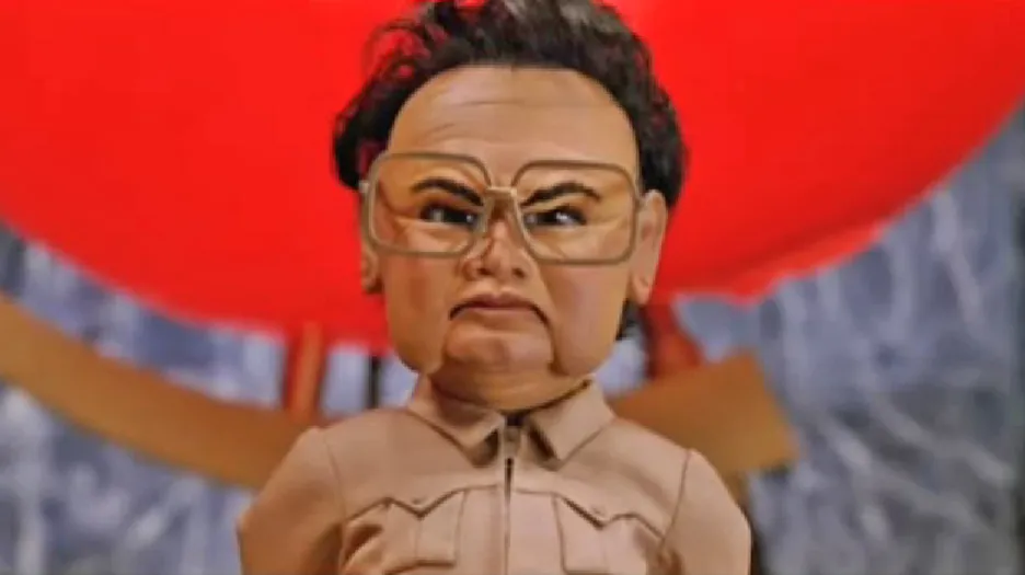 Kim Čong-il ve snímku Team America