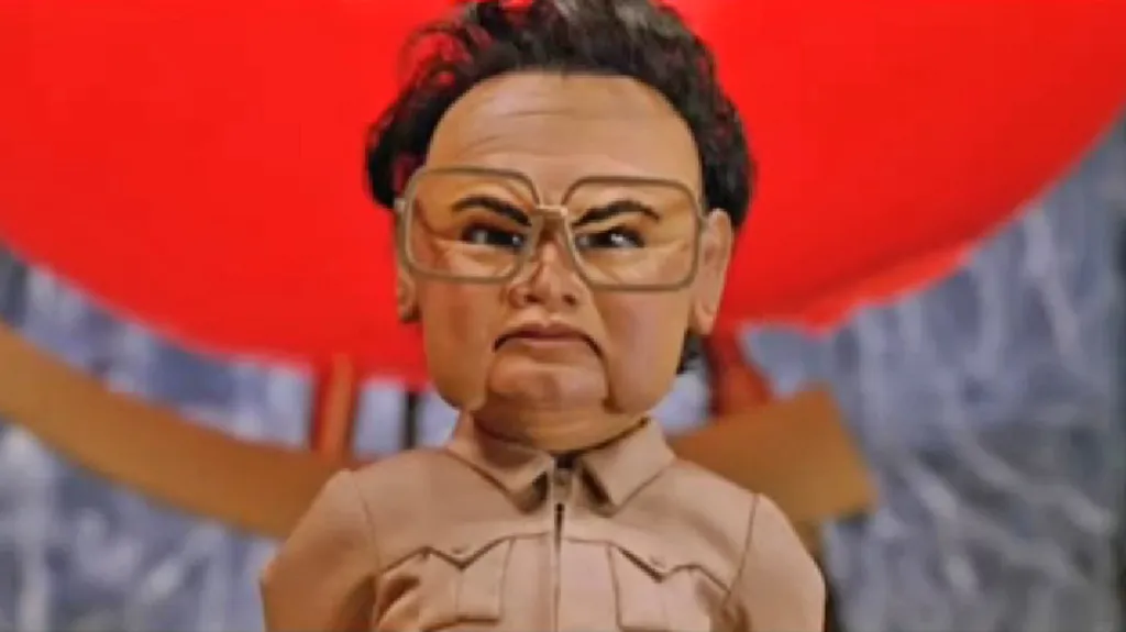 Kim Čong-il ve snímku Team America