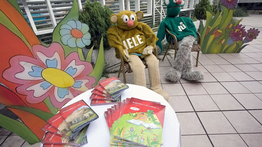 Jů a Hele na křtu knihy