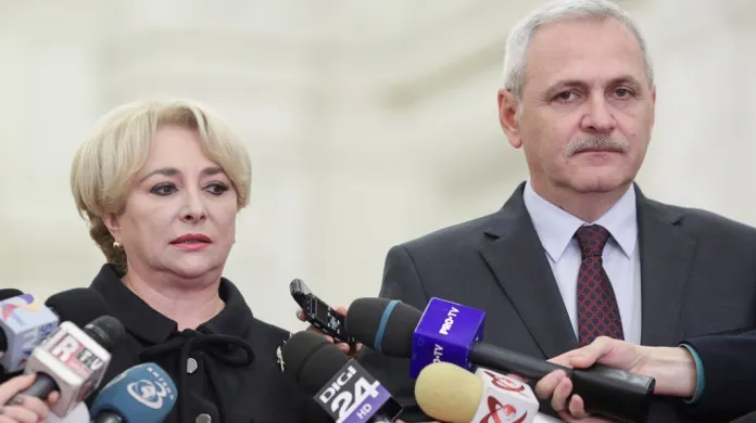 Premiérka Viorica Dancilaová a předseda PSD Liviu Dragnea
