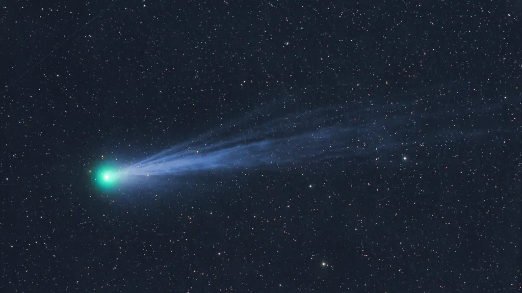 Ohony komety 12P/Pons-Brooks ze 3. března 2024