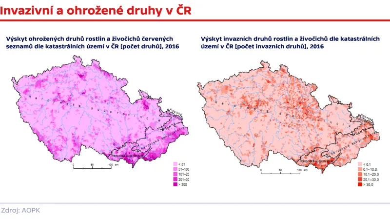 Invazivní a ohrožené druhy