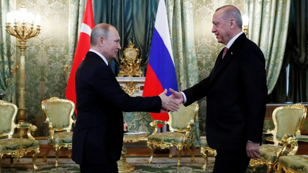 Prezidenti Vladimir Putin a Tayyip Erdogan
