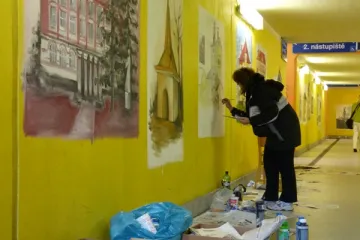 Podchody pod železnicí v Benešově se proměnily v galerii