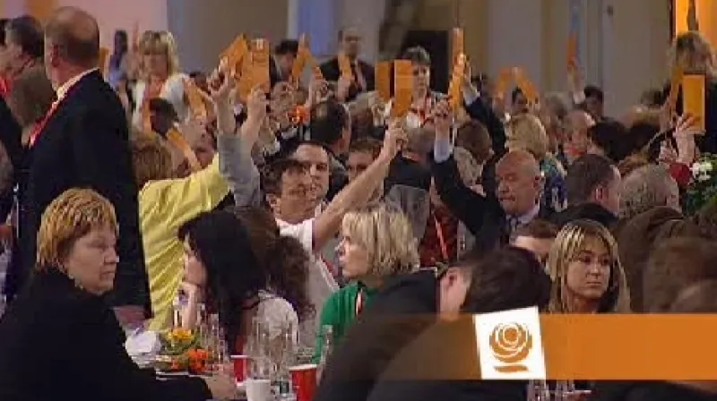 Hlasování na 35. sjezdu ČSSD