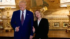 Nově zvolený americký prezident Donald Trump a italská premiérka Giorgia Meloniová