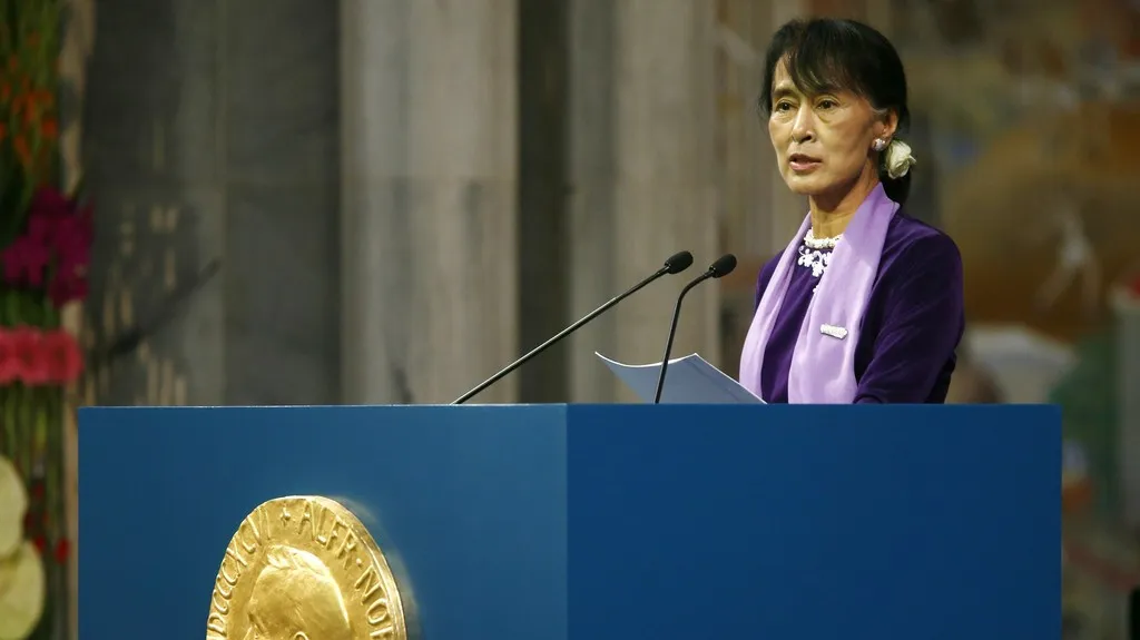 Su Ťij přednesla děkovnou řeč za udělení Nobelovy ceny míru