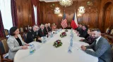 Americký ministr zahraniční Mike Pompeo na oficiální návštěvě České republiky