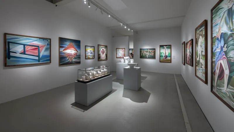 Z výstavy Evy Švankmajerové Běda obrazu (DOX)