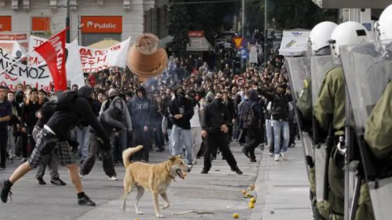 Demonstrace v Aténách